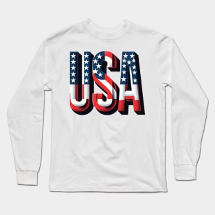 Star-Spangled Banner: Bold USA Long Sleeve T-Shirt